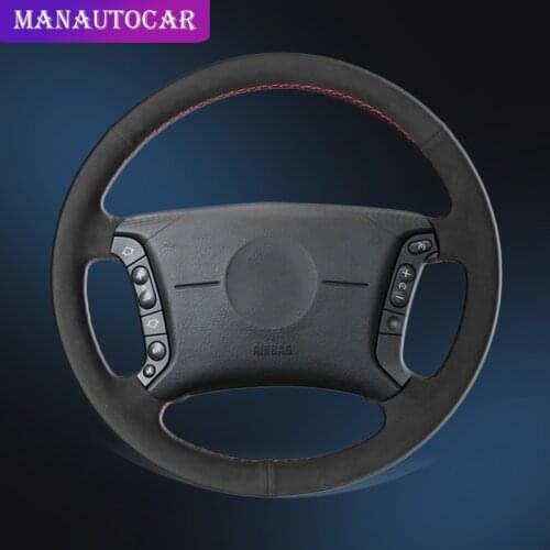Car Braid On The Steering Wheel Cover for BMW E36 1995-1997 E46 1998-2004 X3 E83 X5 E53 E38 1994-2001 E31 1996 Auto Covers