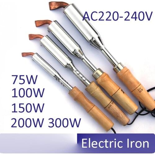 Constant temperature wooden handle longevity external heat soldering iron high-power electric iron 75W 100W 150W 200W 300W