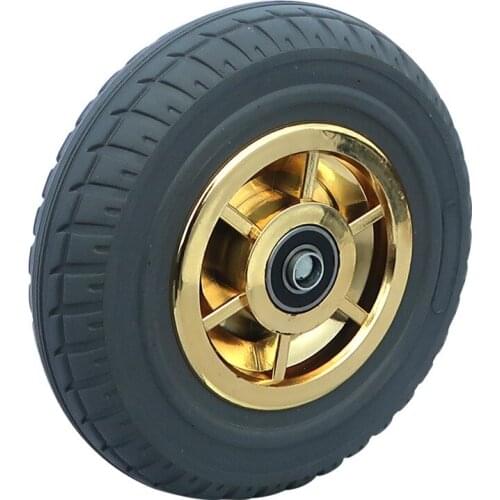 8 Inch Caster Heavy Duty Mute Wheel Phnom Penh Beacon Fire Rubber Single Flat Driver Pushing