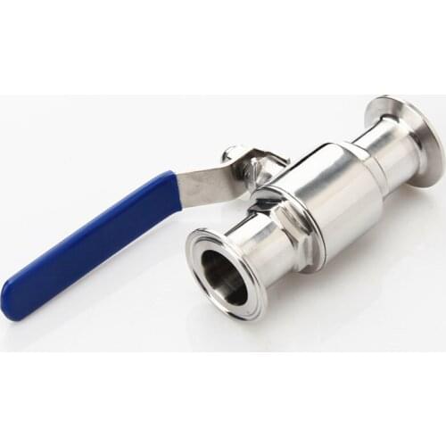 2" 51mm Sanitary Ball Valve Stainless Steel SS304 Manual Tri Clamp Ferrule Homebrew Diary Product