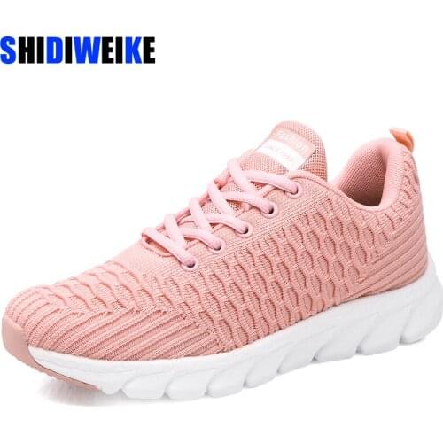 2021 Spring summer New All-match Platform Sneakers running Women Shoes Casual Air Mesh Female Flats Shoes For Woman AD041