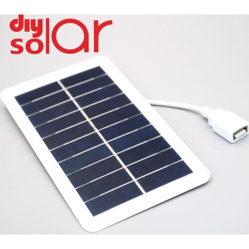 DC Solar Panel 2W 5V USB Micro Battery Charger Voltage Regulator Power Bank Outdoor Solar Cell 18650 3.7V