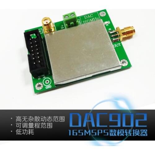 Dawupine High Speed DA Digital to Analog Conversion Module DAC902E High SFDR 12 Bit 165MSPS