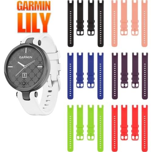 For Garmin Lily Women Watch Soft Silicone Strap Replacement Sports Colorful Wristband Man Watch For Garmin Lily With Tools
