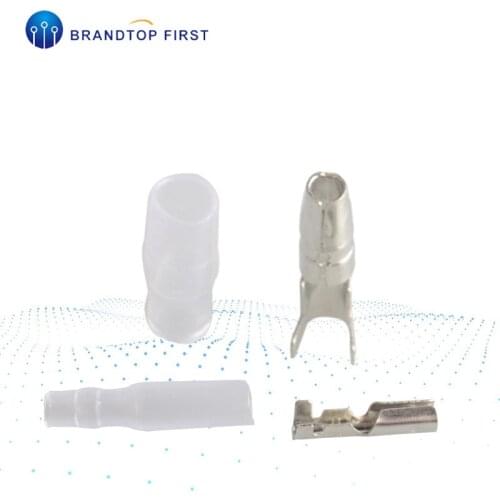 10set Bullet Connectors Crimp Terminals Female+ Male Insulated Cover 3.5mm