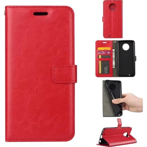 10pcs/lot free shipping Crazy Horse Wallet Leather stand Case For Moto G6/G5S Plus/G6 PLUS/G6 PLAY With Photo Frame Card Slots