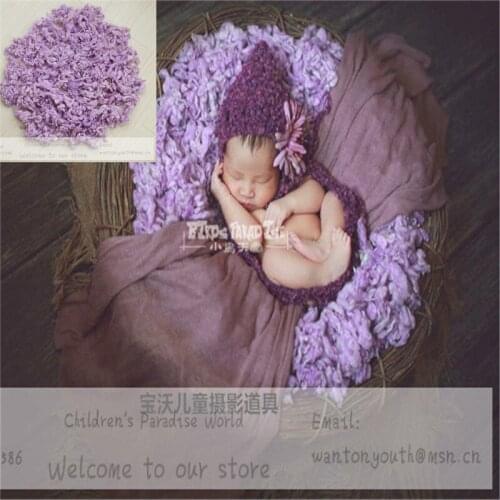 10/lot Baby Photography Props Wool Fluff Basket Stuffer Merino Prop Baby Girl Boy Natural Textured Fillers Blanket