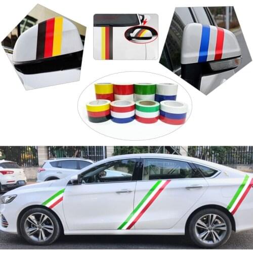 100cm x 15cm/7.5cm Car Styling Vinyl AUTO Flag Racing Strip Car Motorcycle Bike Decal Laptop Sticker Russia Italy France Germany