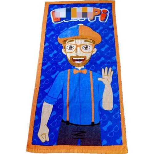 140*70cm Fireman sam cosplay Action Figure plush bath towel