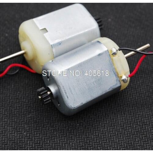 3pcs 16W 12-24V Mabuchi PC280SA micro DC motor Strong magnetic dual axis diy generator with output gear