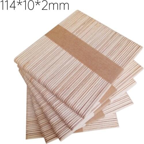 50/100PCS Woman Wooden Body Hair Removal Sticks Wax Waxing Disposable Sticks Beauty Toiletry Kits Wood Tongue Depressor Spatula