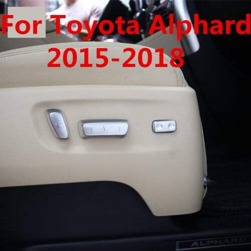 For Toyota Alphard 2015-2018 Plastic seat adjustment switch button knob decoration Interior decoration Auto Accessories
