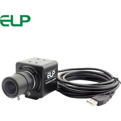 ELP VGA usb camera MJPEG 60fps 640X480 UVC Webcam Android Linux Windows Mac CS Mount 2.8-12mm Lens Mini Case USB Camera
