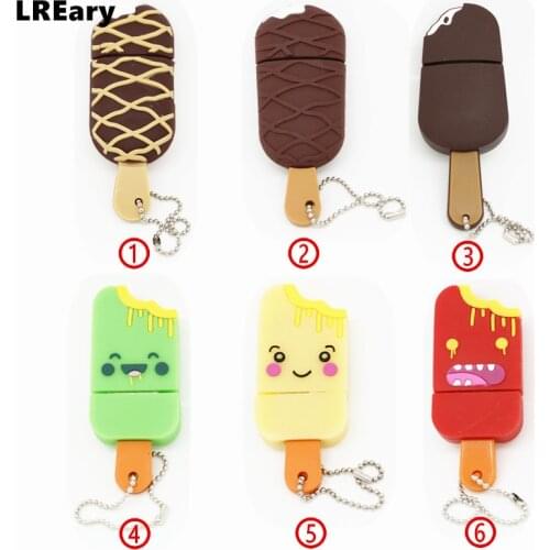 Lovely chocolate ice cream usb flash drive disk memory stick mini red green gift Pen drive personalizado 4g 8g 16g 32gb pendrive