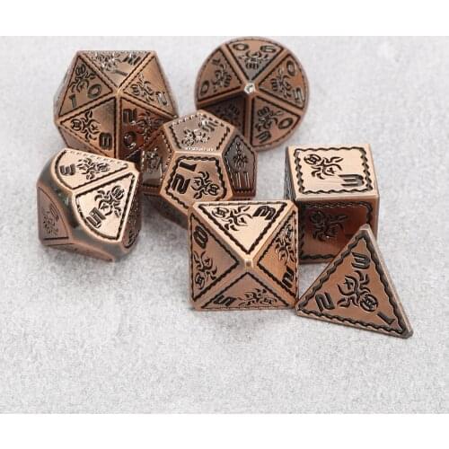 Dnd dice metal Dungeon and Dragon Polyhedral Metal Dice Board game Dice d&d dice dnd miniature dnd gift dice set couple gift