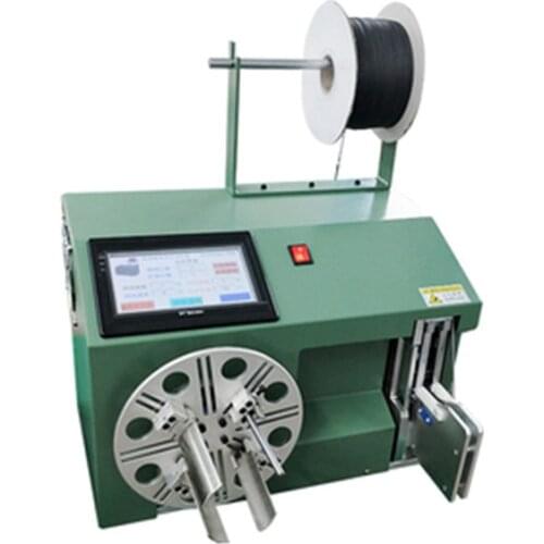 Cable Wire Coil Winding Binding Machine Touch Screen Electric Digital Automatic with Ribbon and Different Size to Choose