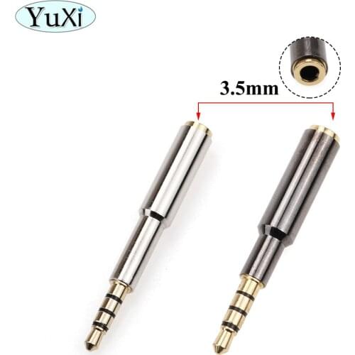 YuXi Metal 3.5 mm Male to 3.5 mm Female audio Stereo Adapter Plug Converter Headphone jack For Earphone