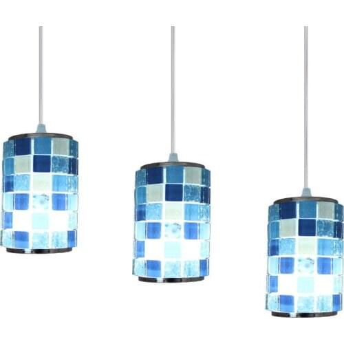Mosaic Dining Room Pendant Lamp Mediterranean Bar Counter Shell Pendant Lamp Restaurant Romantic Pendant Lighting Lamp