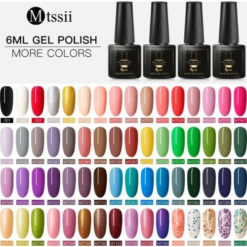 Mtssii Gel Polish Set UV Vernis Semi Permanent Primer Top Coat 6ML Nail Gel Varnish Nail Art Manicure Gel Lak Polishes Nails