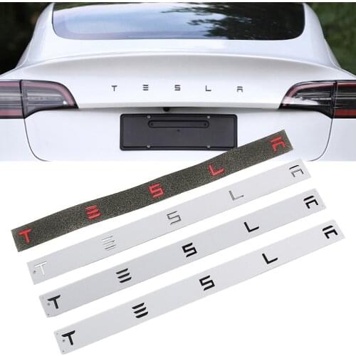 Car Back Trunk Logo Replacement Letters Sticker Replace English alphabet Emblem Stickers For Tesla Model 3 Model X Model S/Y