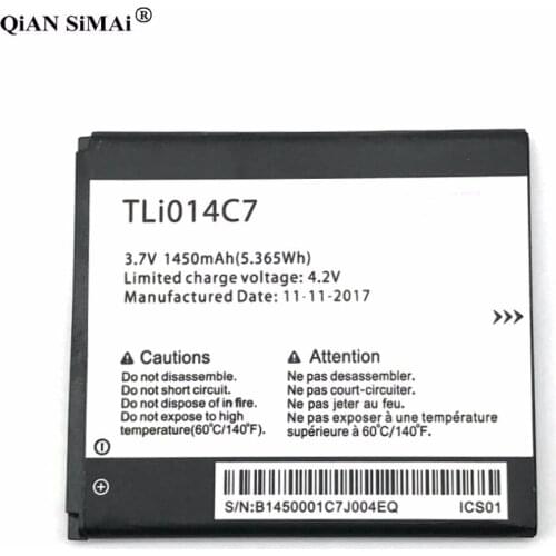 New High Quality TLi014C7 1450mAh battery For Alcatel OneTouch Pixi First 4024D 4" phone