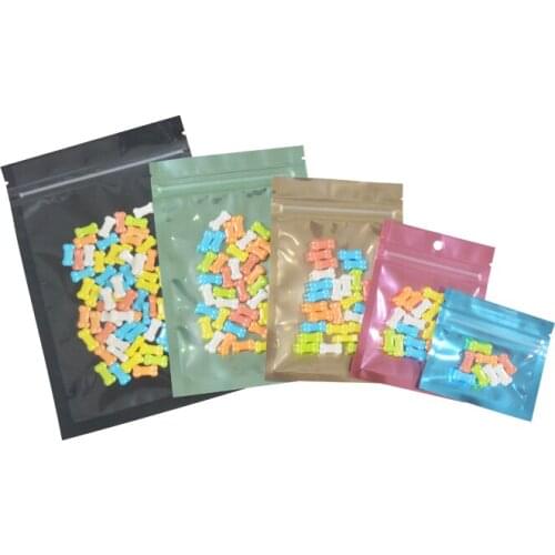 100Pcs Clear Front Resealable Zip Lock Plastic Storage Bag Retail ZipLock Poly bags with Hang Hole Mylar Foil Jewelry Packages