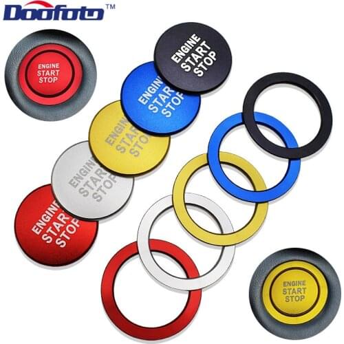 Arrival Car Styling Accessories Start Stop Engine Power Button Ring Sticker Fit For Toyota C HR Corolla Auris Prius Chr Cover