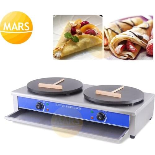 Commercial Non-Stick Crepe Maker Pan Electric/Gas Pancake Cake Machine Kitchen Cooking Tools Hot Plate Crepe Pizza Maker