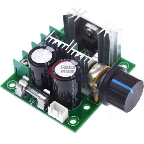 DC 12V 24V 30V 40V 13KHZ Auto PWM DC Motor Speed Regulator Governor Speed Controller Switch 10A 50V 1000uF