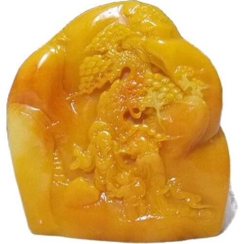 Shoushan Stone Carving Ornaments Home Furnishing Immortal Stone Crafts Bag Mail Home Feng Shui