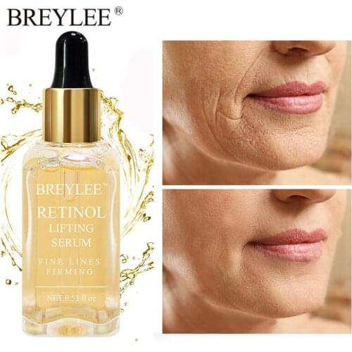 BREYLEE Retinol Serum Anti-Aging Lifting Firming Collagen Facial Essence Remove Wrinkles Relieve Fine Lines Repair Tighten Skin