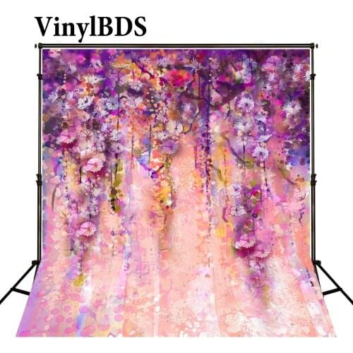 VinylBDS Photo Backdrop 10X20 Floral Background Wedding Background Pink Newborn Backdrop Paint Backdrop For Photo Studio