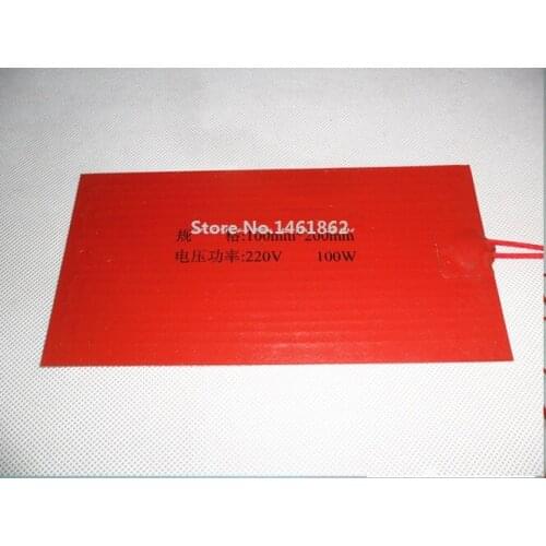 High quality flexible Silicone Heater mat, Silicone Heater pad, silicone heater mat 120W, 220V, 100 x 150mm heater element