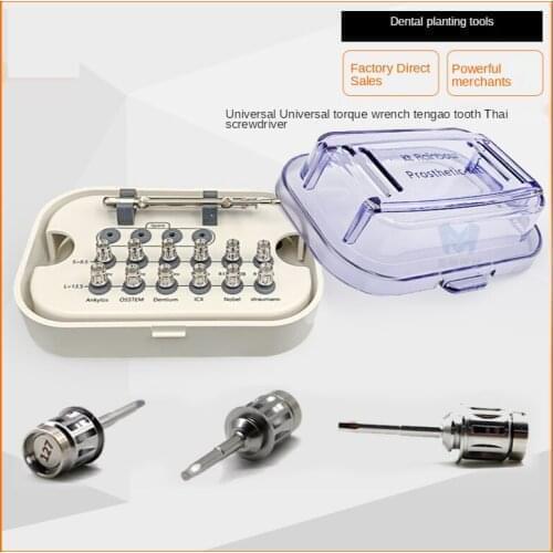 1 Set of Universal Restoration Tools for Dental Implants, Screwdrivers, Wrenches, Dental Implants