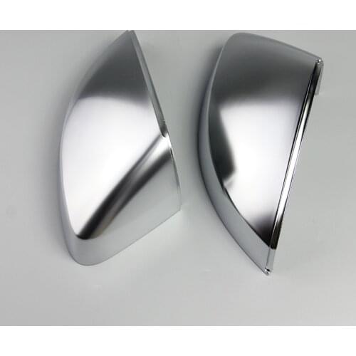 1 Pair of Matte Chrome Rearview Mirror Shell Cover Protection Cap For Audi A3 S3 RS3 2014 2015 2016 2017 2018 Car Styling
