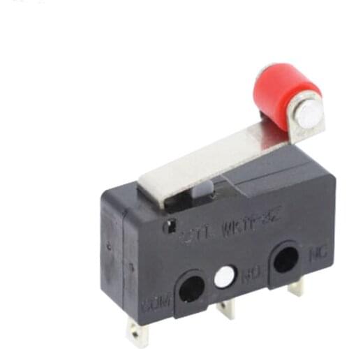 100PCS 3pin All New Limit Switch N/O N/C 5A250VAC KW11-3Z Mini Micro Switch With Pulley Laser Machine Micro Limit Sensor Auto
