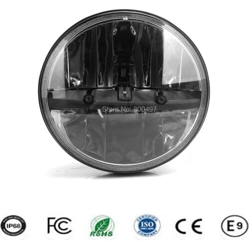 2 x Car LED Headlight 55W 7 Inches Led Headlight H4 9003 High Beam Low Beam 5000lm IP67 6000K for Jeep Lada 4x4 Harley