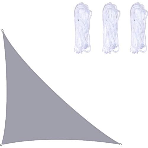 3*3*4.3M Patio Pool Shade Sail Waterproof Triangular UV Sun Shelter Patio Canopy Garden Sun Shade Awning Camping Picnic Tent