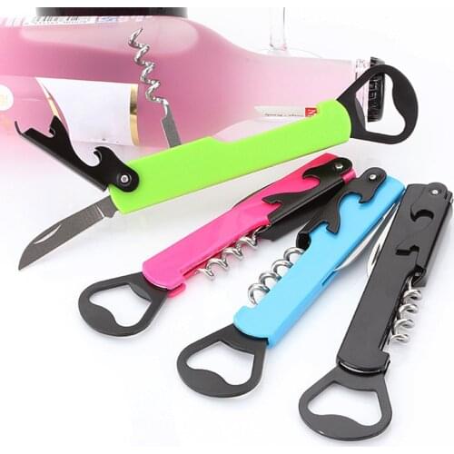 4 in 1 Bottle Opener Anti-slip Can Lid Screw Opener Corkscrew for Beer Bottle Jar Opener Kitchen Accessories Dropshipping
