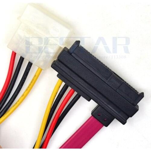 50cm DUAL Power ESATA to 7+15pin SATA and Large 4PIN Conversion Cable Cord Hard Drive Disk Female Cable HDD 4Pin Power Supply