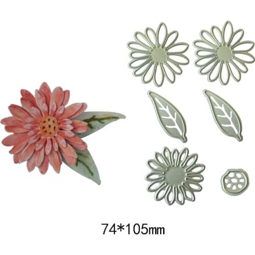 6Pcs/ Set Flower Leaf Leaves Metal steel Cutting Dies Stencils DIY Scrapbooking Die card photo album Cut Cutting Machine