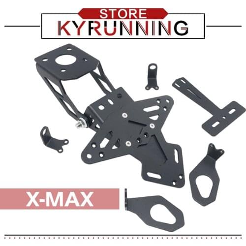 Motorcycle Accessories License Plate holder Angle FOR YAMAHA XMAX300 XMAX 300 2018-2019 Aluminum Frame Rear Card Bracket