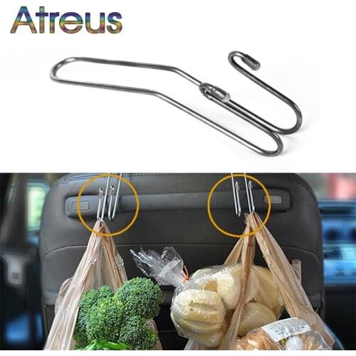 Atreus Car multi-functional metal car seat hook for Toyota Corolla Seat Leon Jeep Fiat Skoda Fabia Rapid Renault Duster Tiguan