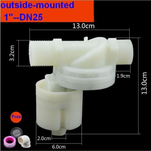 Free Shipping 1" DN25 outside Mounted Automatic Float Valve Water Level Control Valve For Water Tank Pool