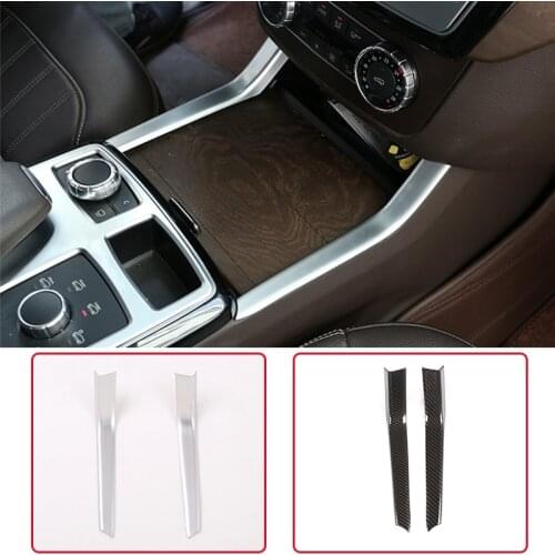 Center Tea Cup Side Strip ABS Chrome For Mercedes Benz GLE W166 Coupe C292 ML320 350 GL 450 AMG GLS X166 2013-19 Car Accessories