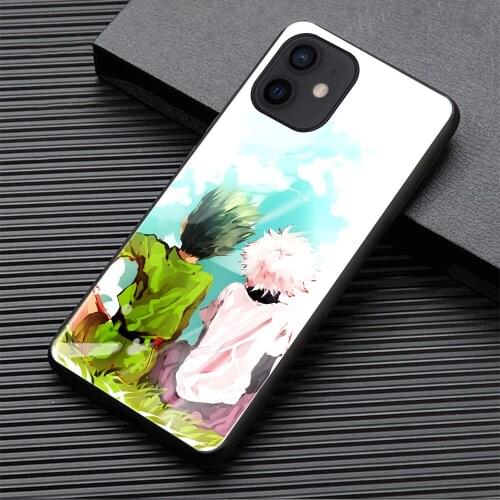 HUNTER X HUNTER HxH Gon Killua For iPhone SE 6 6s 7 8 Plus X XR XS 11 12 mini Pro MAX soft tempered glass phone case cover