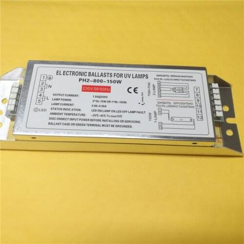 AC22V-240V 150W electronic ballast PH2-800-150W exhaust gas treatment UV light oxygen tube UV rectifier 2/75W