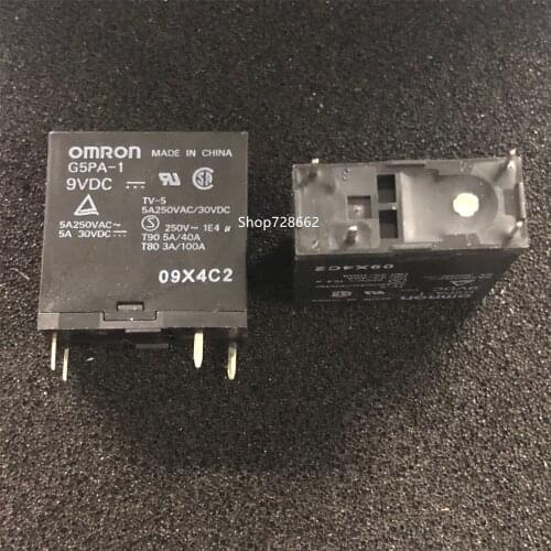 G5PA-1 9VDC 4PIN 5A 9V Relay CHA-V-109LA2 SDT-S-109DMR2 36F
