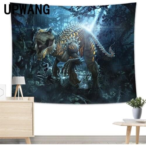 Jurassic Park Dinosaur Tapestry Wall Hanging Sandy Beach Picnic Rug Camping Tent Sleeping Pad Decor Bedspread Sheet Wall Cloth