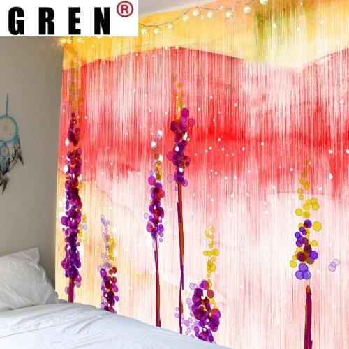 GREN Flower Geometric Mandala Tapestry Wall Hanging Covering Rugs Background Cloth Beach Mat Blanket Art Bedroom Home Decor